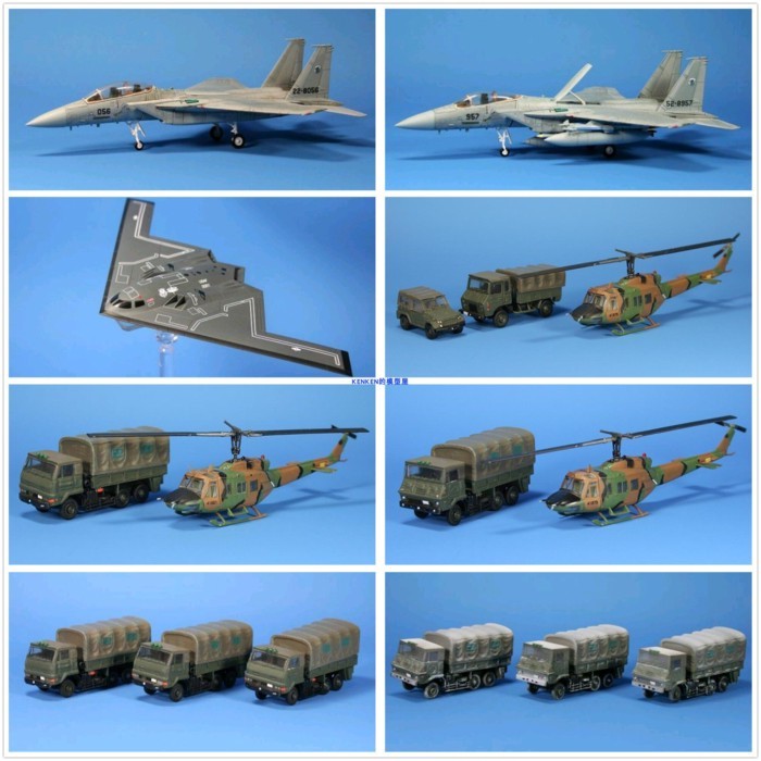 TAKARA Midnight Eagle 1/144 Truck/UH1 Huey Helicopter/F15 Fighter/B2 Bomber Brand New Out of Print M
