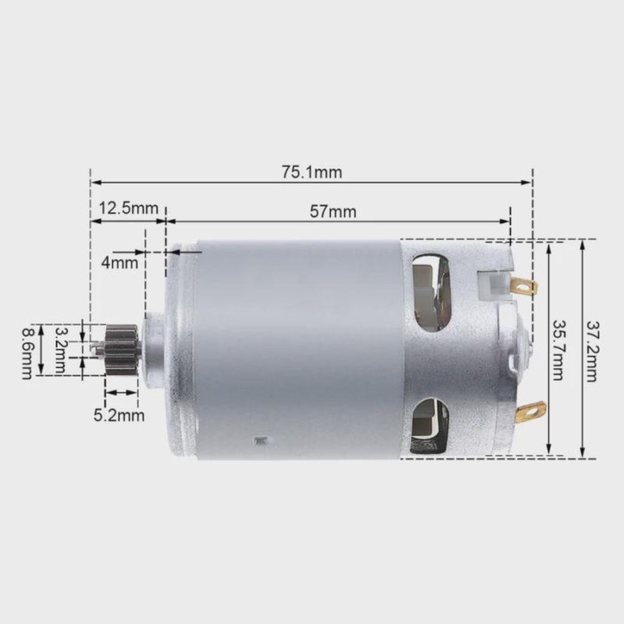RS550 DC Motor 12 13 teeth 9.5 mm Replace for BOSCH Cordless Drill Screwdriver GSR GSB 10.8V 12V 14