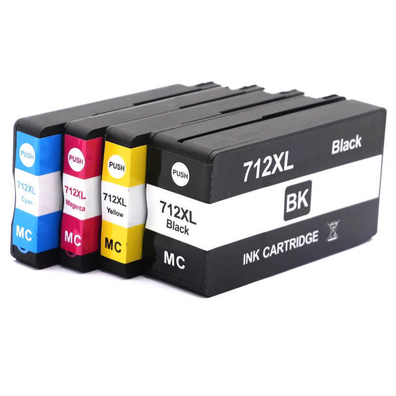 ตลับหมึก HP 712 712XL ที่รองรับ T650 T250 T630 T230 T210 ตลับหมึกเครื่องพิมพ์