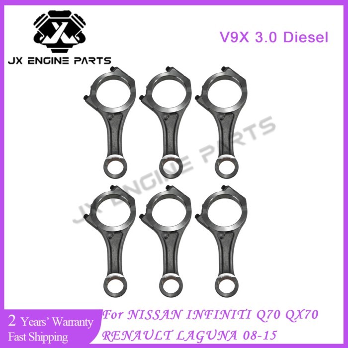 V9X Engine Connecting Rod For NISSAN PATHFINDER III NAVARA RENAULT INFINITI 3.0 EX30d FX30d M30d Q7