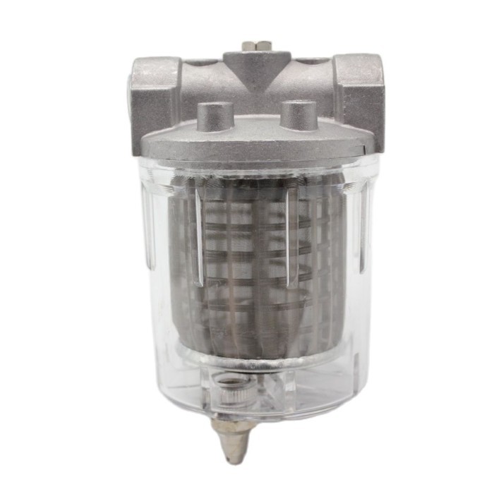 Oil filter for oil burner Transparent P.C. Cup 1/2" 3/8"  Diesel Fuel Filter for Boiler 120L/H