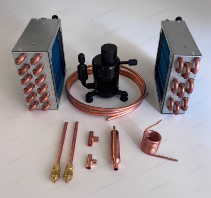 DIY small air conditioner/chiller parts set compressor refrigeration