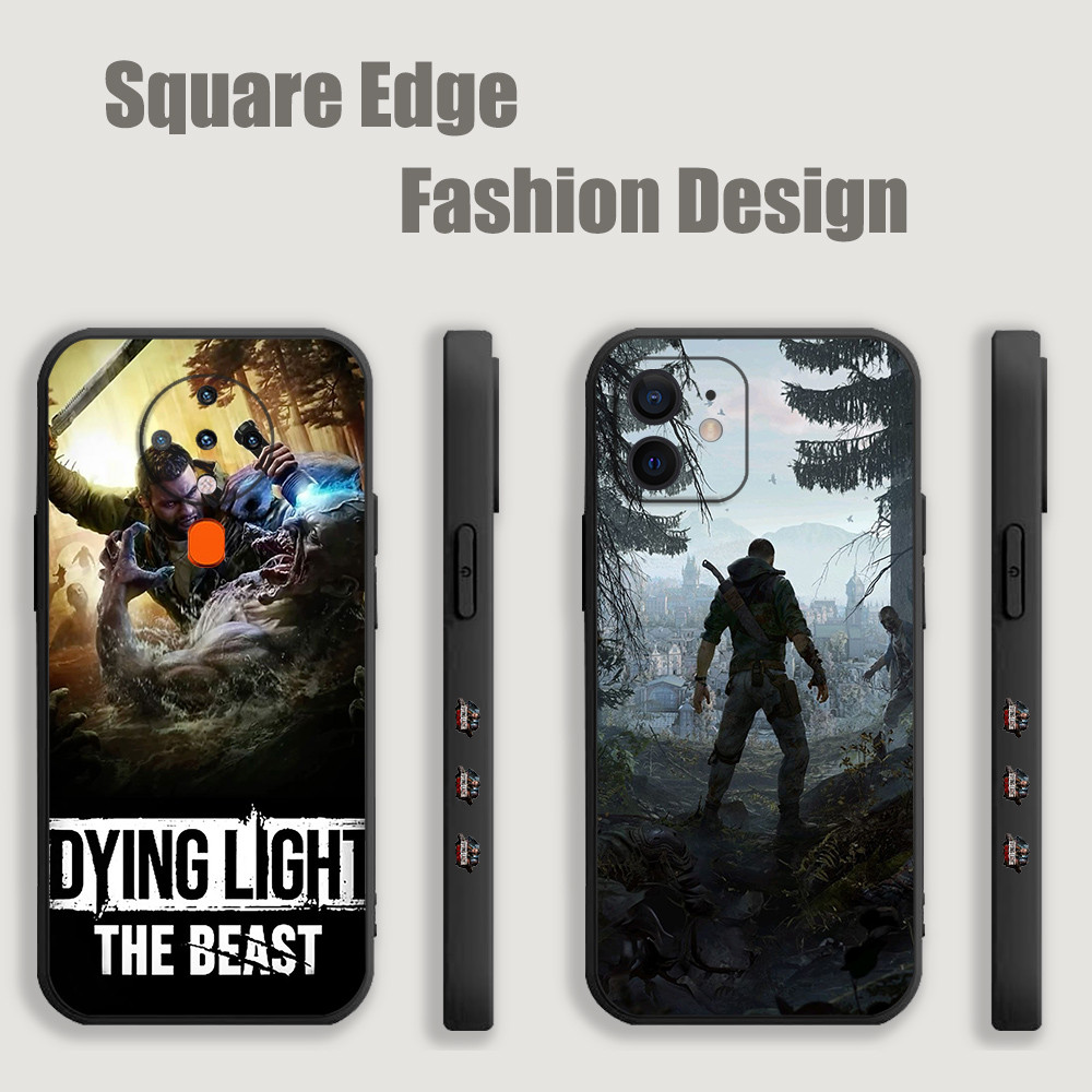 ปลอกสําหรับ Redmi 9 Power 10A หมายเหตุ 9s Dying Light The Beast KLS05 เคสโทรศัพท์ขอบสี่เหลี่ยม