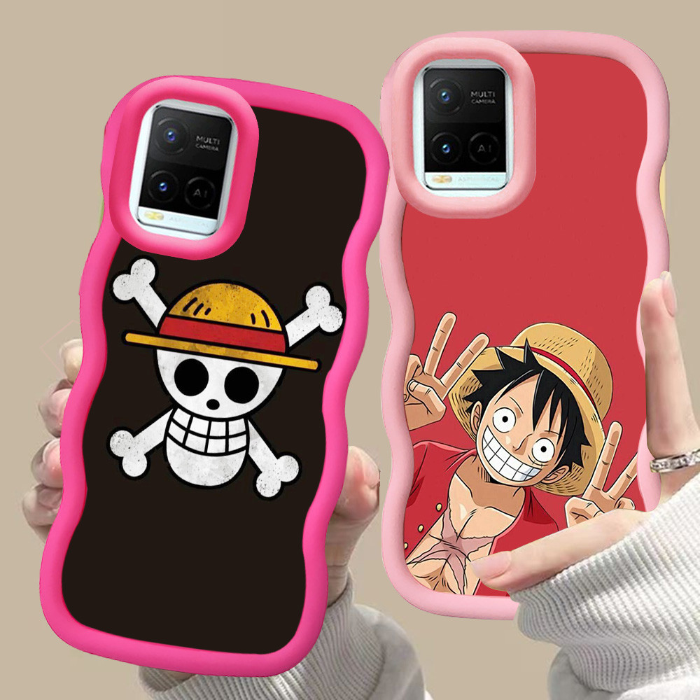 MERAH D-26 One Piece สีชมพูสีแดงสําหรับ VIVO V30 Y02a Y21a Y02t Y02 Y21s Y21 Y21t Pro 5G สีดํา