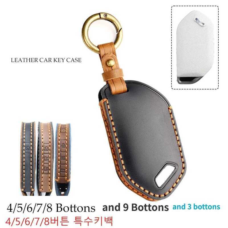 3 4 5 6 7 8 9 Bottons ใหม่สมาร์ทรีโมทหนังสําหรับ 2024 Kia Carnival EV9 Picanto GT Line รถอุปกรณ์เสริ