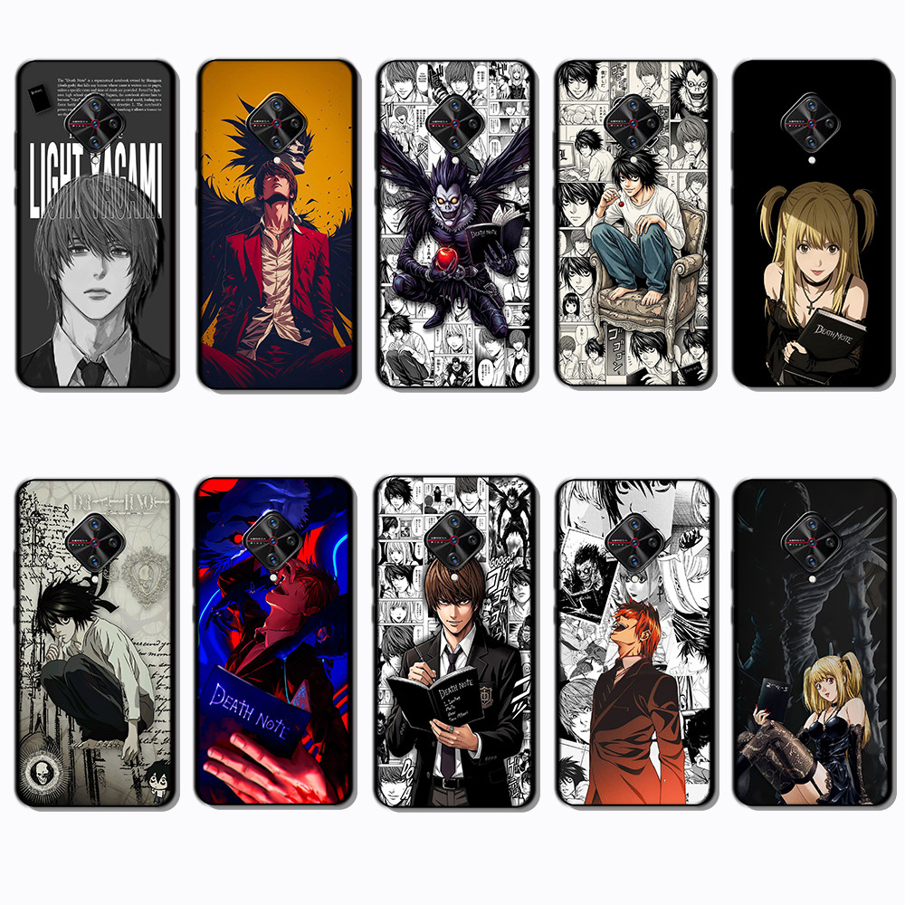 เคสTPUสีดําแบบนุ่มสําหรับVivo S1 Pro x50 lite Y9S Death Noteเคสโทรศัพท์เคสป้องกัน