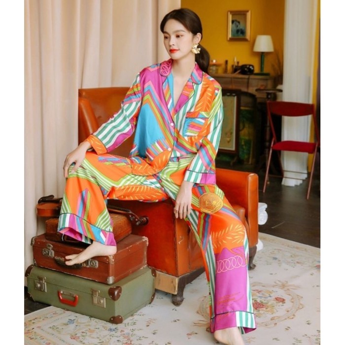 ชุดนอน Summer pajamas(Premium silk satin)