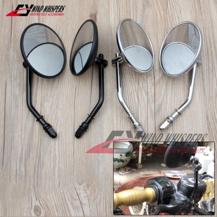 Cafe racer Motorcycle Rear View Mirrors For Harley Dyna Softail IRON sportster XL 883 1200 X48 72 F