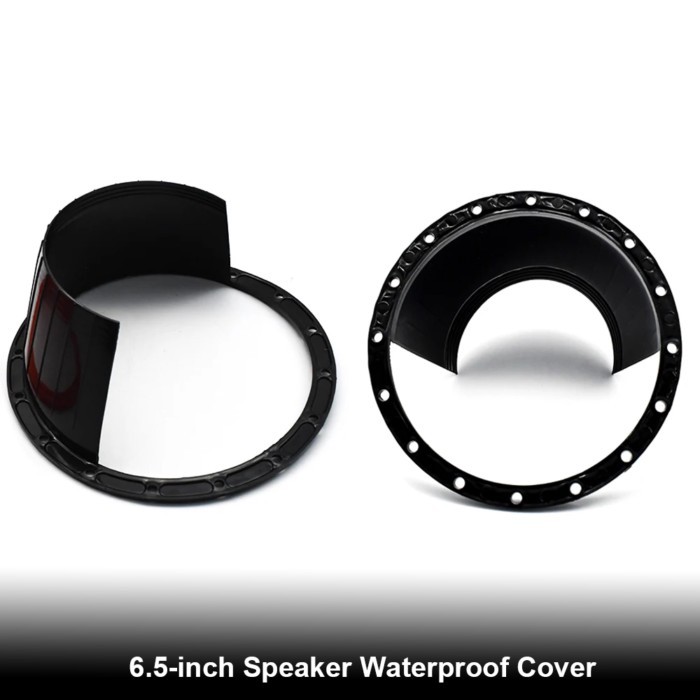 2Pcs Car Audio Refit 6.5-inch Speaker Waterproof Cover Audio Rust Protection Pad Speaker Waterproof