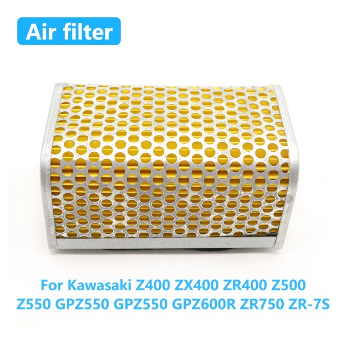 For Kawasaki Z400 ZX400 ZR400 Z500 Z550 GPZ550 GPZ550 GPZ600R ZR750 ZR-7S Motorcycle Air Filter Int