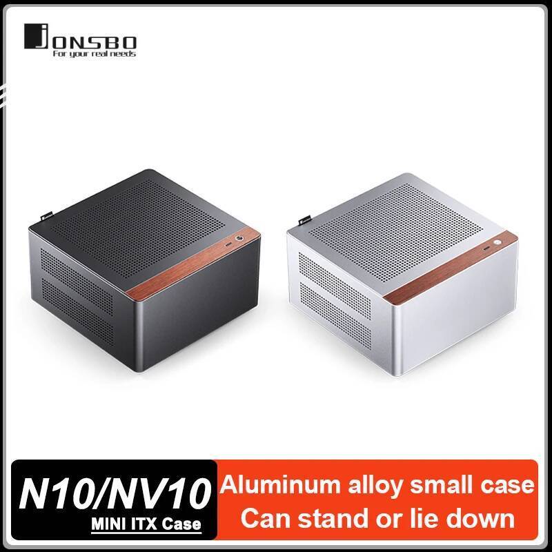 JONSBO NV10 N10 ITX MINI กรณี 4.5L อลูมิเนียมเดสก์ท็อปคอมพิวเตอร์สํานักงานกรณีรองรับ 1U FLEX แหล่งจ่