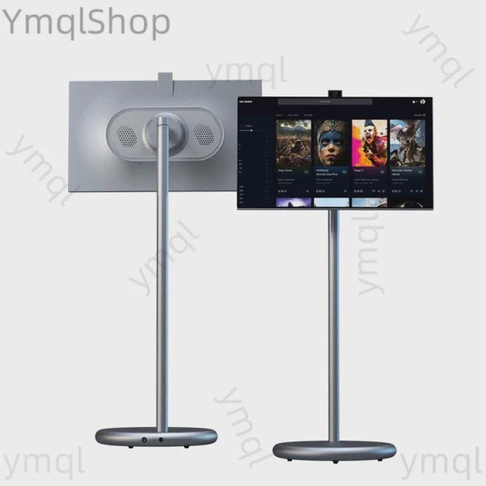 Factory Oem Android13 Movable Mini Tv Portable Adjustable Screen Android Smart Tv 27 Inch 6+128Gb I