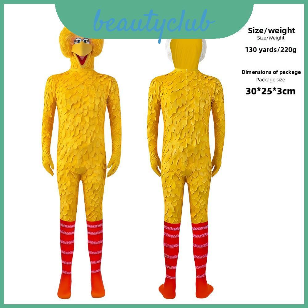 Street Sesame Big Bird ชุดคอสเพลย์เด็กสําหรับกิจกรรมบทบาทการเล่นและ