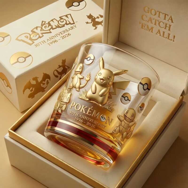 บรรจุภัณฑ์ที่ปลอดภัย สินค้าใหม่ สถานีอิสระ Pikachu Dragon Ball Collectors Edition แก้ววิสกี้แก้ว