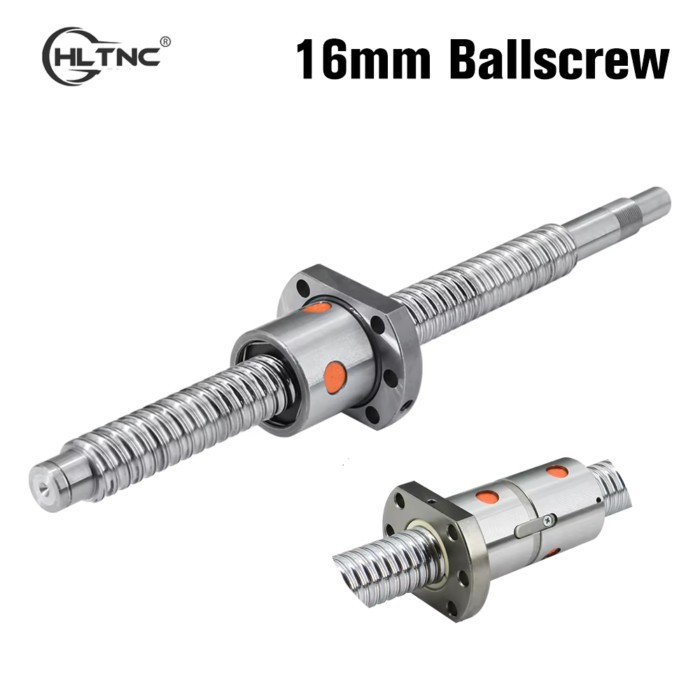 HLTNC 600 650 700 750 850 800mm SFU1605 SFU1604 SFU1610 C7 Rolled Ballscrew with 16mm Screw Rod Sin
