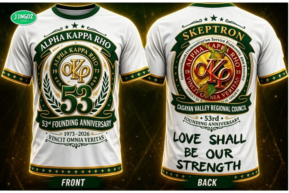 J02-Alpha Kappa Rho Skeptron 53rd Founding Anniversary T เสื้อ 1973-2026 Cagayan Valley Callil Full 