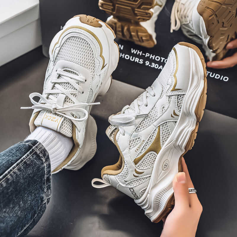 W Stylish Thick-Soled Casual Athletic Shoes Mesh