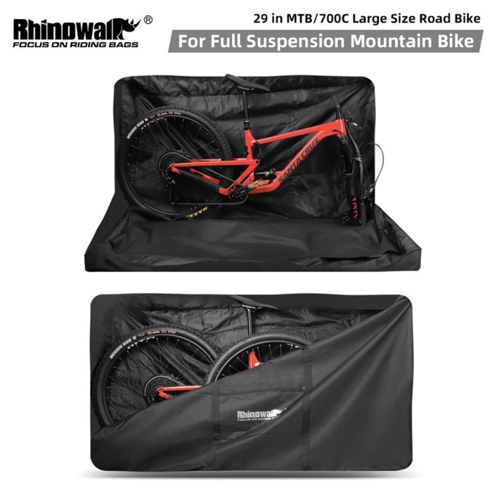 Rhinowalk Bike Carry Bag For 29 in MTB Full Suspension Bike/700C Large Size Road Bicycle Storage Cy
