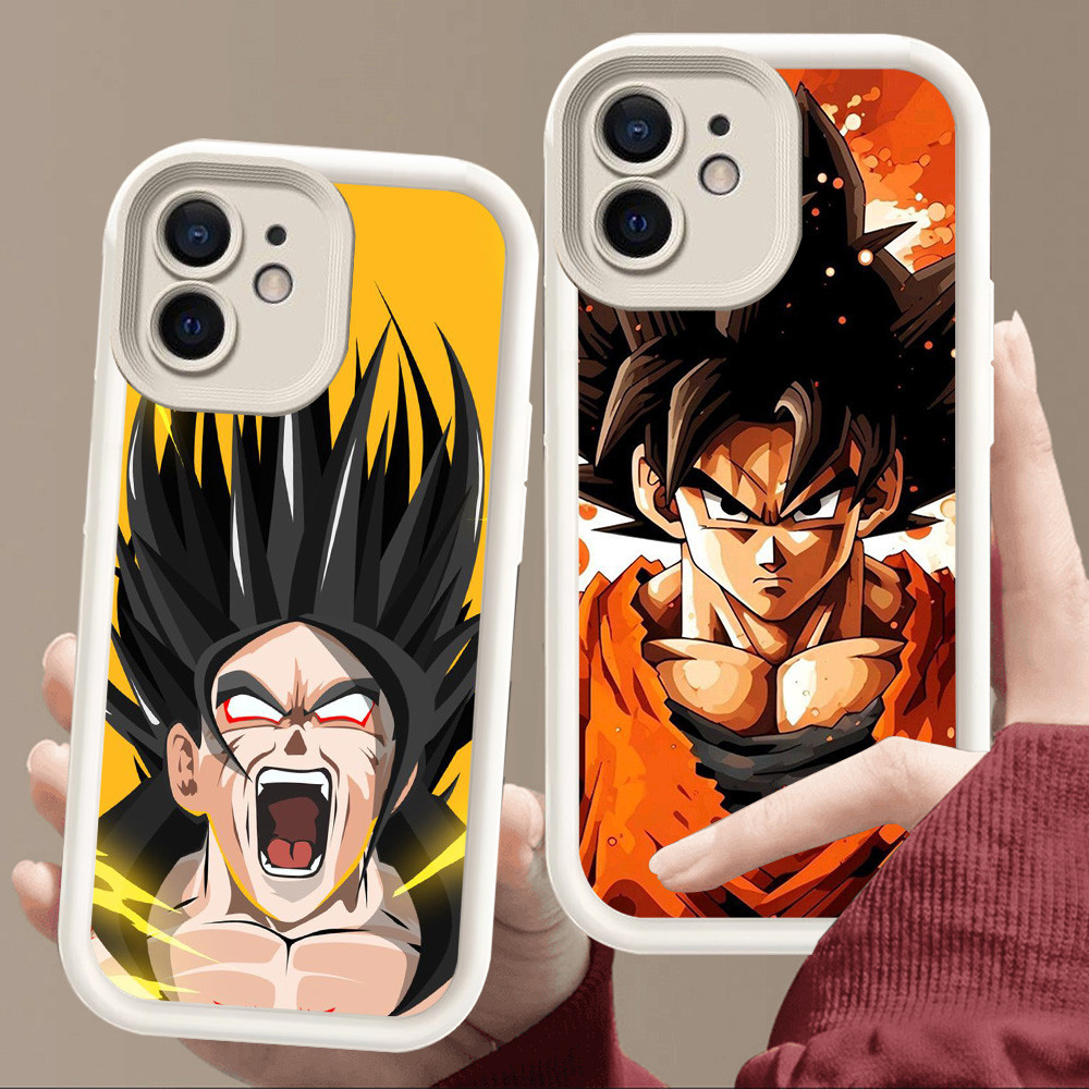 เคสสําหรับ iPhone XR 15 12 Mini 11 X XS Pro Max Soft White E69 Dragon Ball Z