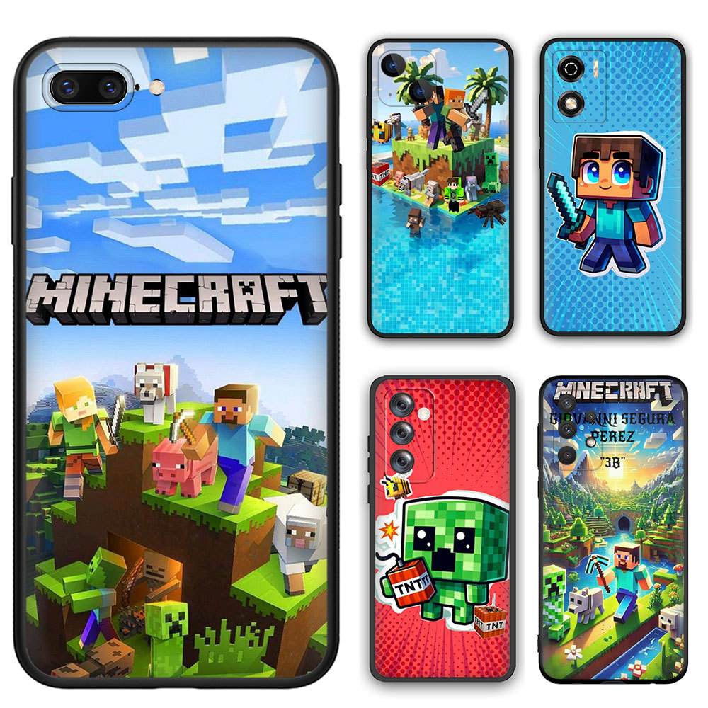 เคสโทรศัพท์ซิลิโคนอ่อนนุ่ม OPPO Reno 8T 5G 7z 8z 2Z 2F 3 4 4Pro 4G 786V Minecraft TPU Cover
