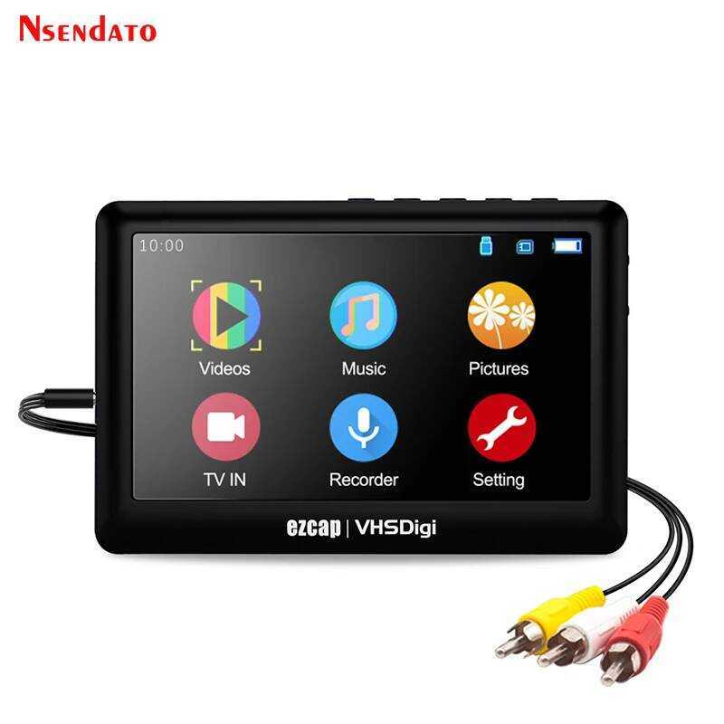 Ezcap180 AV Recorder วิดีโอเสียง Capture กล่อง Analog to Digital Converter สําหรับ Hi8 VHS VCRs กล้อ