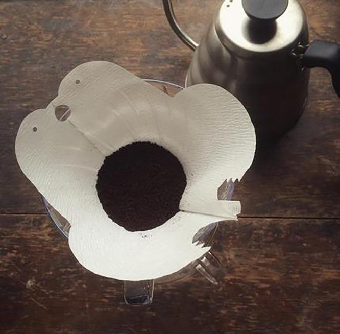 พร้อมสต็อก Japan Hario Bon Cute Pigeon Couple Bird Coffee Filter Paper No. 02 20 ชิ้น