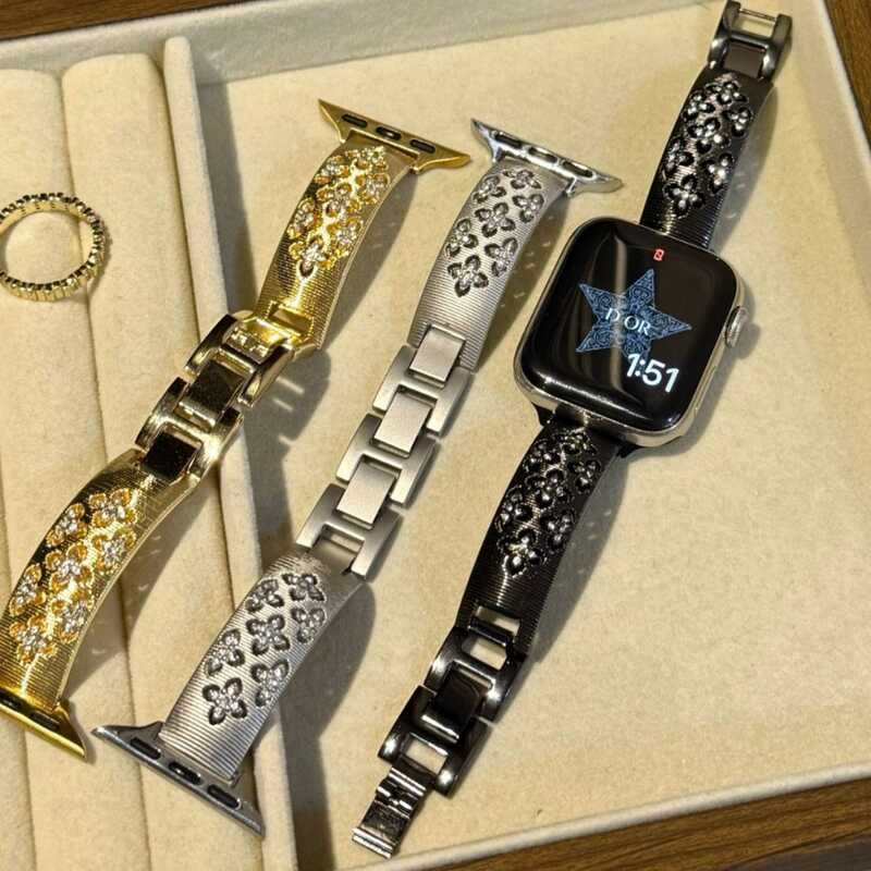 Buchirati Gypsophila สายโลหะเหมาะสําหรับ Apple Watch iwatch11 Generation987654อัลตร้า/ซี