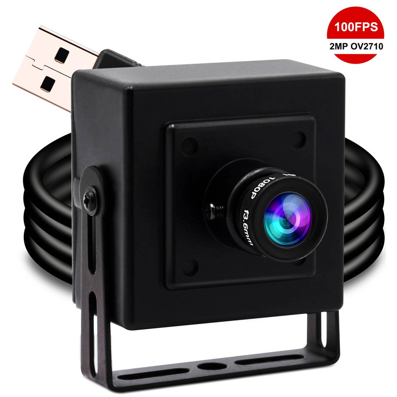 กล้องเว็บแคมความเร็วสูง ELP 1080P 30fps/60fps/120fps เลนส์ M12 กล้อง CMOS OV2710 สำหรับแสงน้อย ไม่ต้