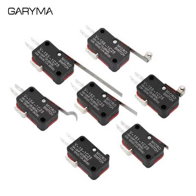 V-151-1C25 V-152-1C25 V-153-1C25 V-154-1C25 V-155-1C25 V-156-1C25 V-15-1C25 สวิตช์ไมโครแบบลูกกลิ้ง S