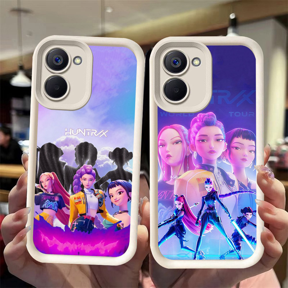 J-26 K-Pop Demon Hunters ดำขาวชมพูเคสโทรศัพท์หรับ VIVO Y28S Y36 Y27S Y27 5G