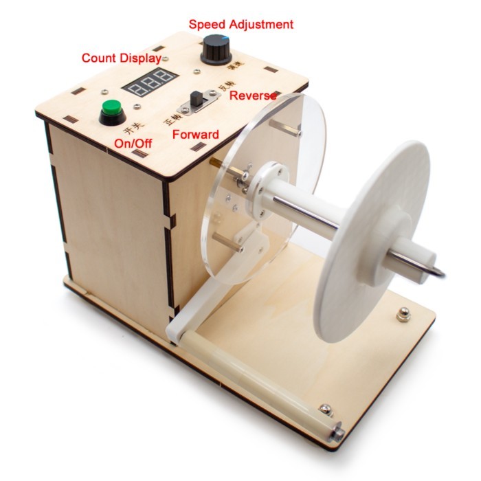 Mini Automatic Label Rewinder Barcode Sticker Label Printing Adjustable Speed Two-Way Rewinding Mac