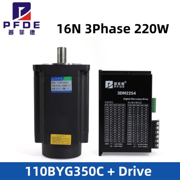 3Phase NEMA42 Schritt Motor Drive sets   110BY350C  16N.M  Stepper Motor with drive  3DM2254/3DM228