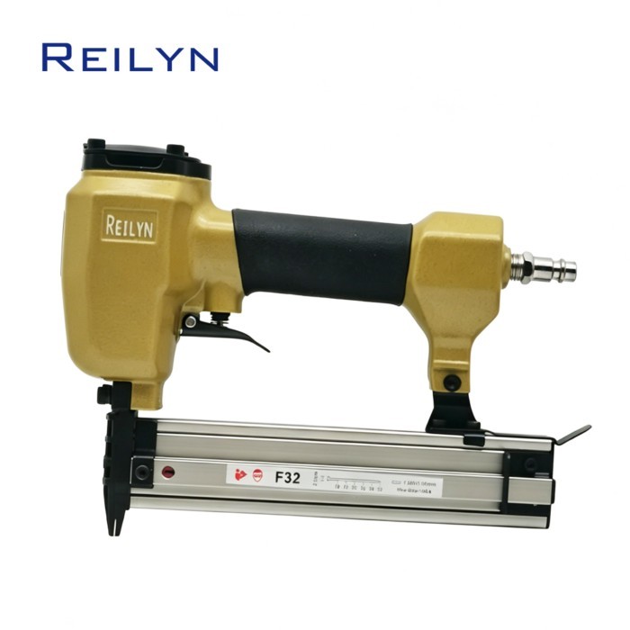 18Ga Pneumatic Brad Nailer F32 Framing Nail Gun Air Upholstery Stapler with 1000pcs Straight Nails