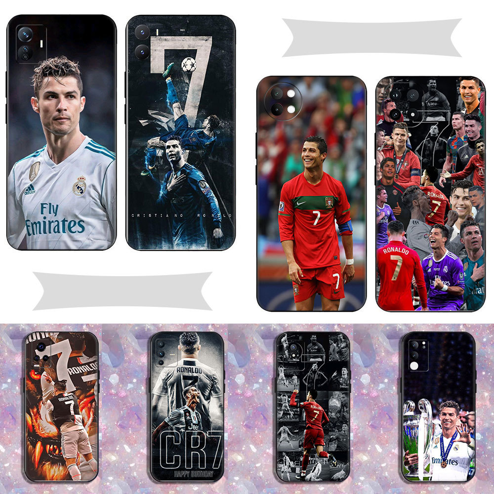 ฟุตบอล star Cristiano Ronaldo CR7 ^FC0 สําหรับ Vivo V21E V25 V27E V29 V40 Pro V29E V40 Lite Y21 Y33S