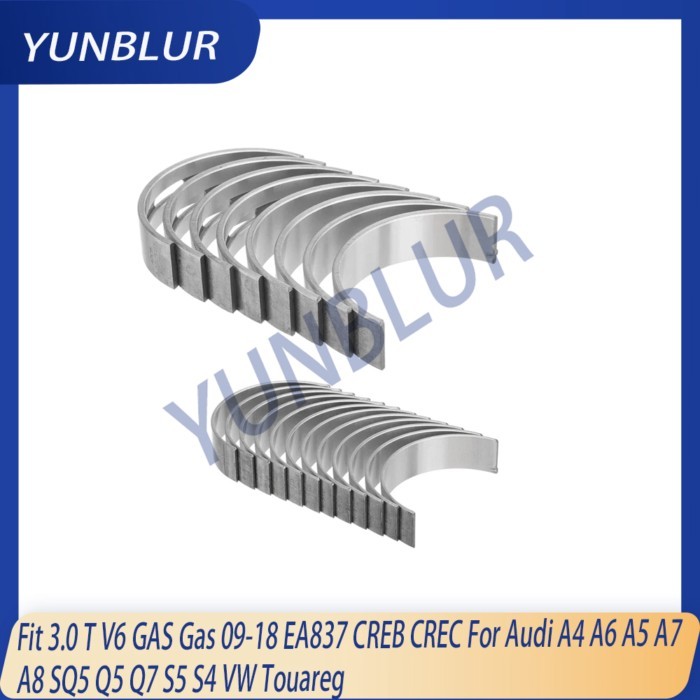 STD Main & Con-Rod Bearing Set Fit 3.0 T V6 GAS Gas 09-18 EA837 CREB CREC For Audi A4 A6 A5 A7 A8 S