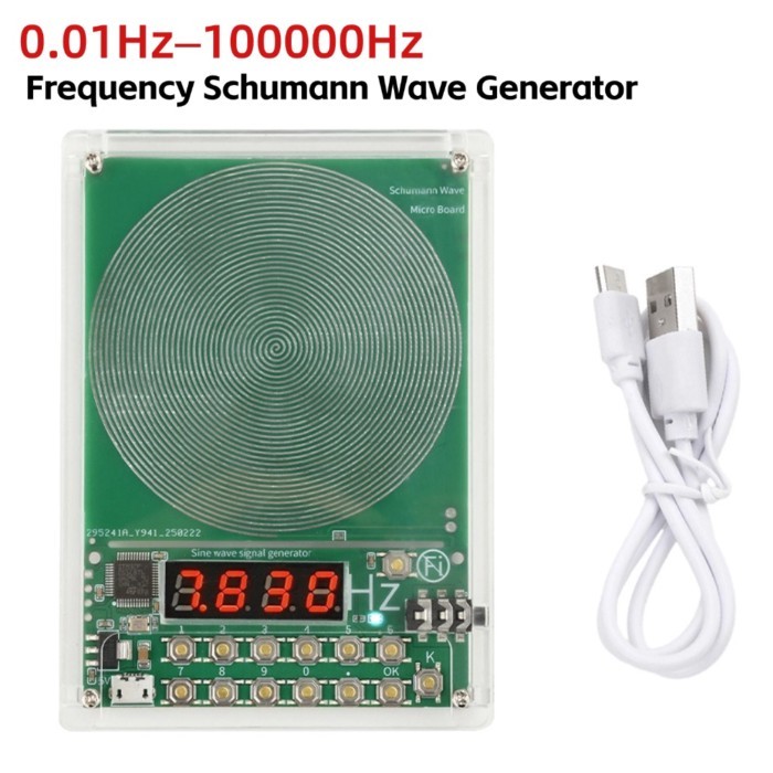 DC5V 0.01Hz100000Hz Adjustable Frequency Schumann Wave Generator Sine Wave Signal Generator Micro U