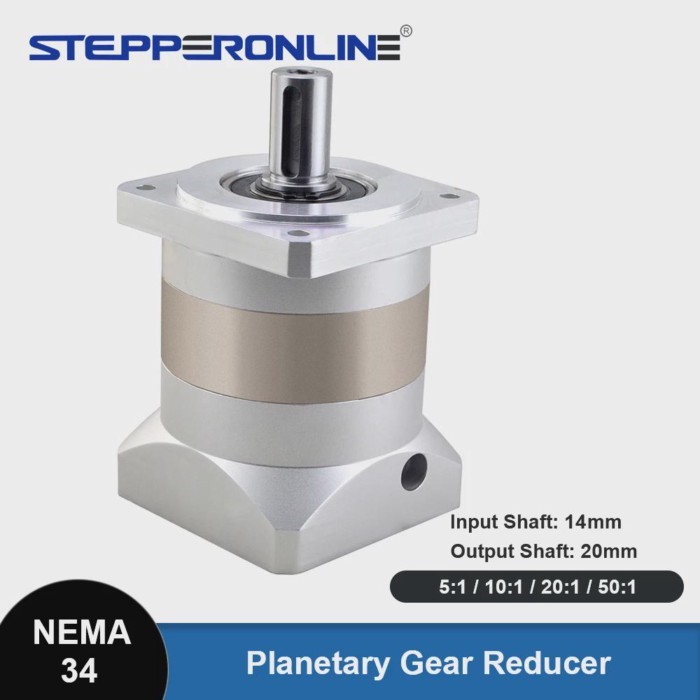 Nema 34 Planetary Gearbox Ratio 5:1/10:1/20:1/50:1 Speed Reducer Motor Gearbox for Nema34 Stepper M