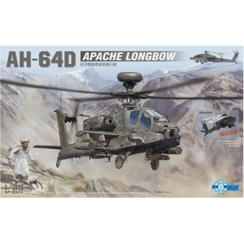 Snowman Model SP-2601 AH-64D Apache Longbow 1/35 Static model kit