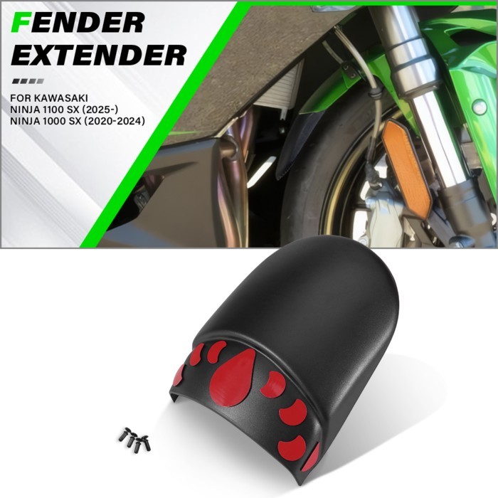 For KAWASAKI 1100sx Ninja 1100 SX (2025- NINJA 1000SX 2020-2024 Motorcycle Front Fender Extender Mu