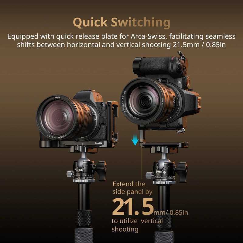 ▥ Smallrig Z5ii Z6ii / Z7ii L-Shaped Mount สําหรับ Nikon Z5, Z5ii,Z6, Z6ii, Z7,Z7ii กล้อง Arca-