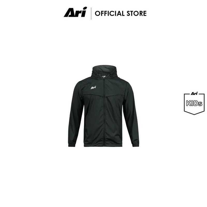 618 (สินค้าเด็ก) ARI KIDS ESSENTIAL WINDBREAKER JACKET - BLACK เสื้อกันลมเด็ก อาริ สีดำ ยินดีต้อนรั