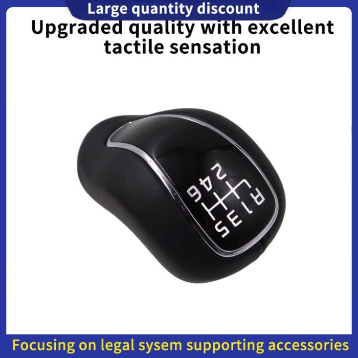 Leather Manual Stick Gear Shift Knob Lever Shifter 6 Speed For Hyundai Creta IX25 Kia Forte Cerato