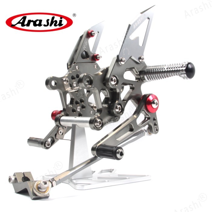 CNC Rearset Fit For APRILIA 09-12 RSV4 2011 2010 Arashi Rider Racing Footrest For RSV4 Factory 2009
