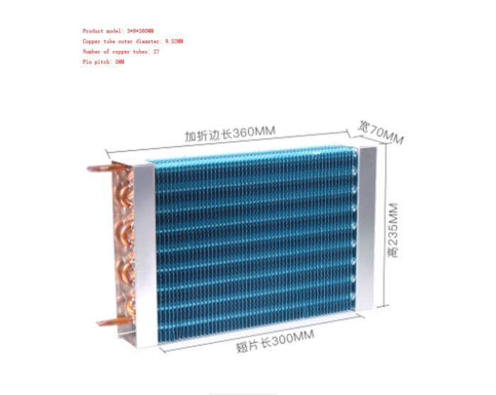 Evaporator Freezer Refrigerator Freezer Refrigerated Display Cabinet Freezer Copper Tube Fin Air-co