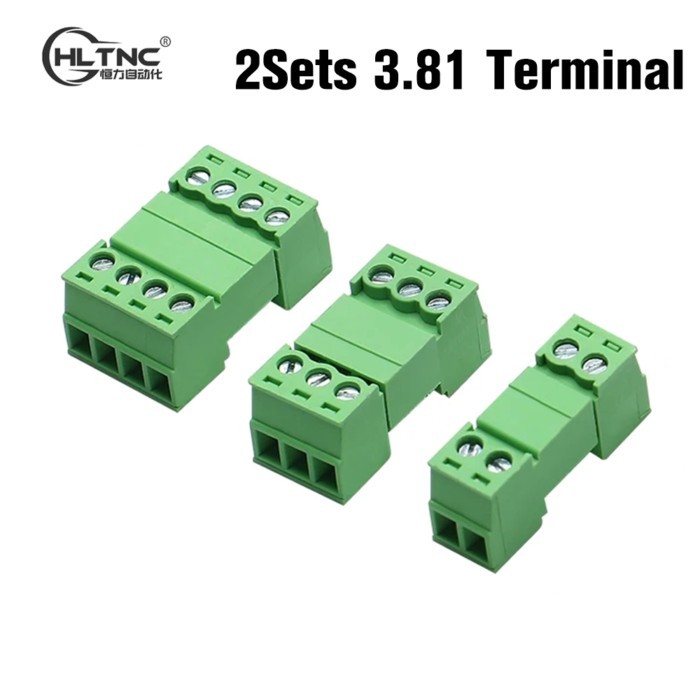 HLTNC 2P 3P 4Pin 300V 8A 15EDGKP 3.81MM Plug-in Type PCB Connection Terminal Block Male Female Conn