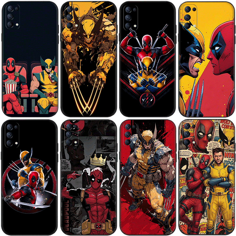 สําหรับ Huawei Y9A Y6 Y5 Y7 Y9 Y6s Prime Pro TPU ซิลิโคนสีดําเคสโทรศัพท์ป้องกันกรณี JK6 Deadpool และ