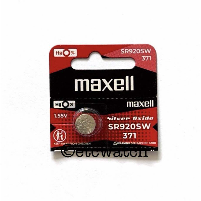 Maxell Sr920sw / 371 Button Battery, 1 Piece, For Ef-342 Efb-510 Efr-100 Efr-529 7Ef