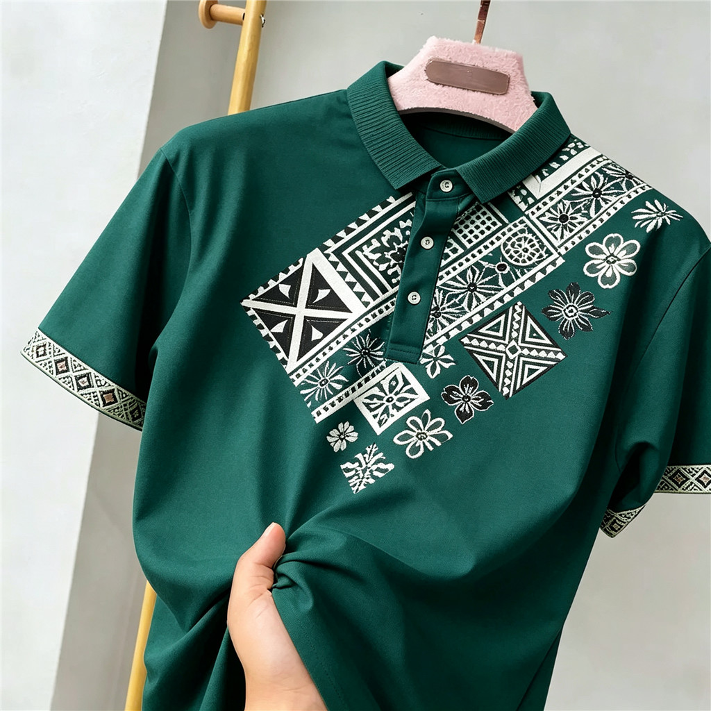2026 Aidilfitri สบายและใช้งานได้จริงเสื้อโปโลสีล่าสุด Skim Vibrant Lime ทําให้ง่ายแบบดั้งเดิม Badick