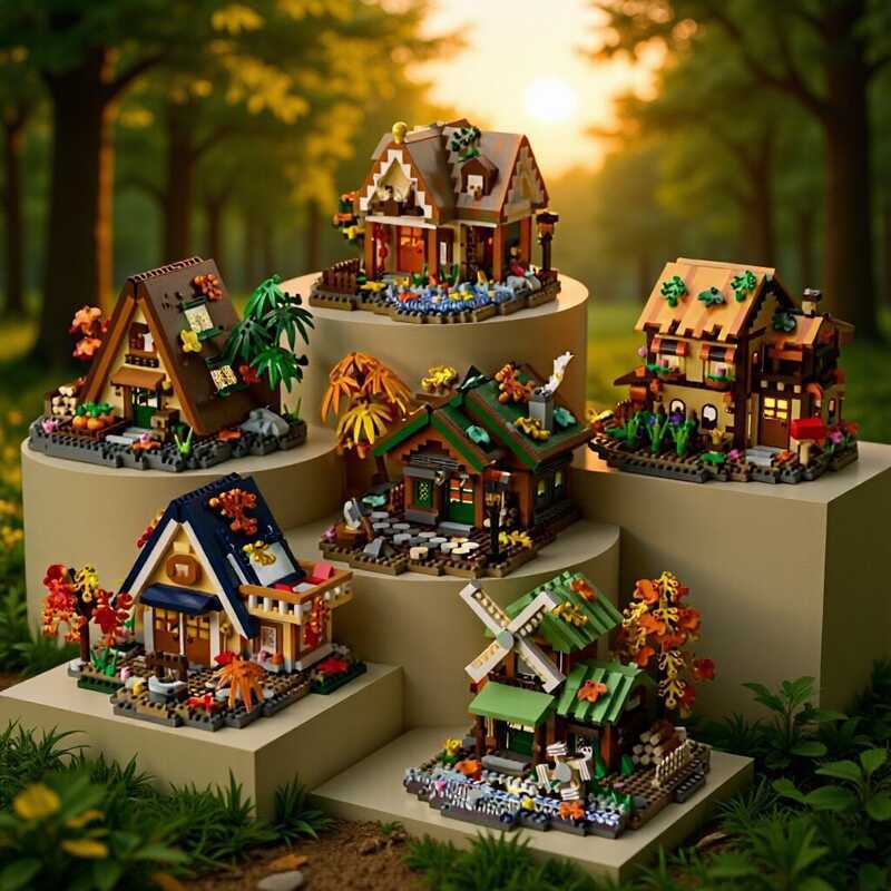 My My Mystery Box Forest Tree House Building Blocks Building Blocks Street Vi