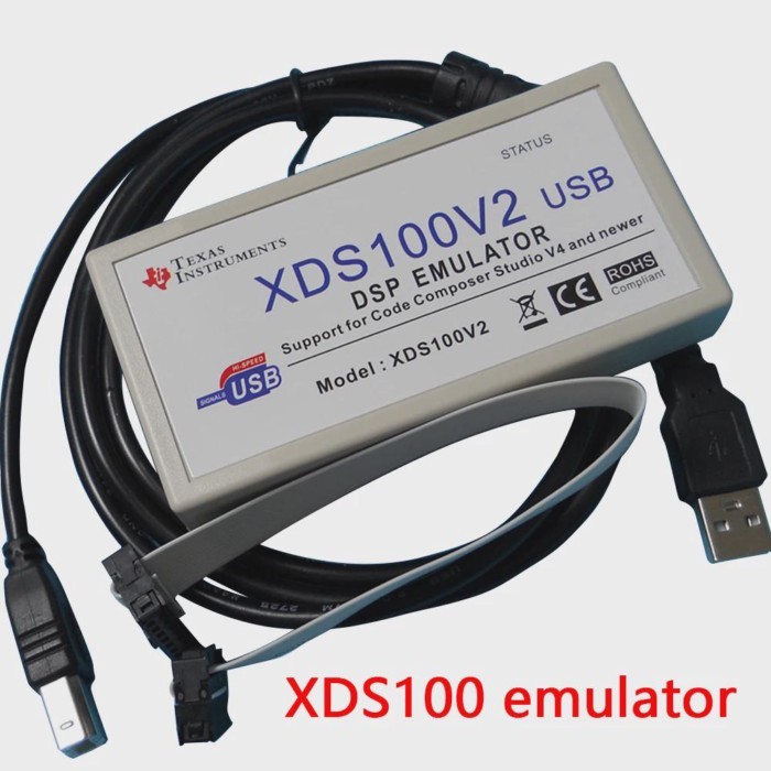 XDS100V2 XDS100V3 Emulator TI DSP ARM Download Burner Download Line USB2.0 Support Ccs4
